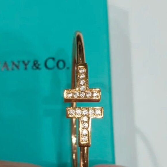 Tiffany & Co. Diamond Wire Bracelet - Picture 1 of 5